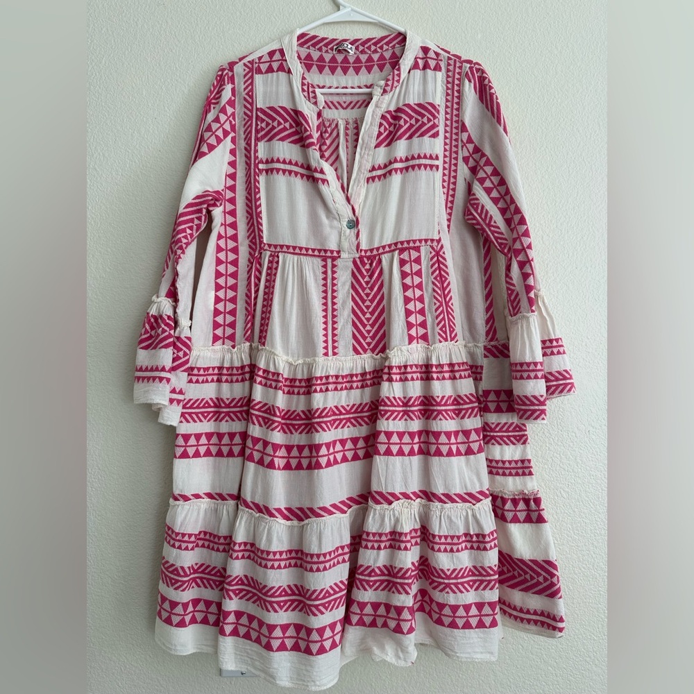 Mezcla Pink Patterned Dress